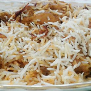 Chicken Mughlai White Biryani